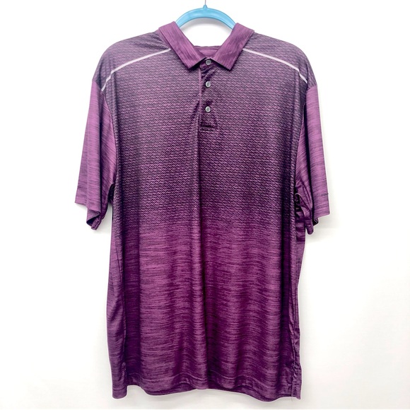 Men's Nicklaus Purple Polo Shirt - Picture 11 of 16